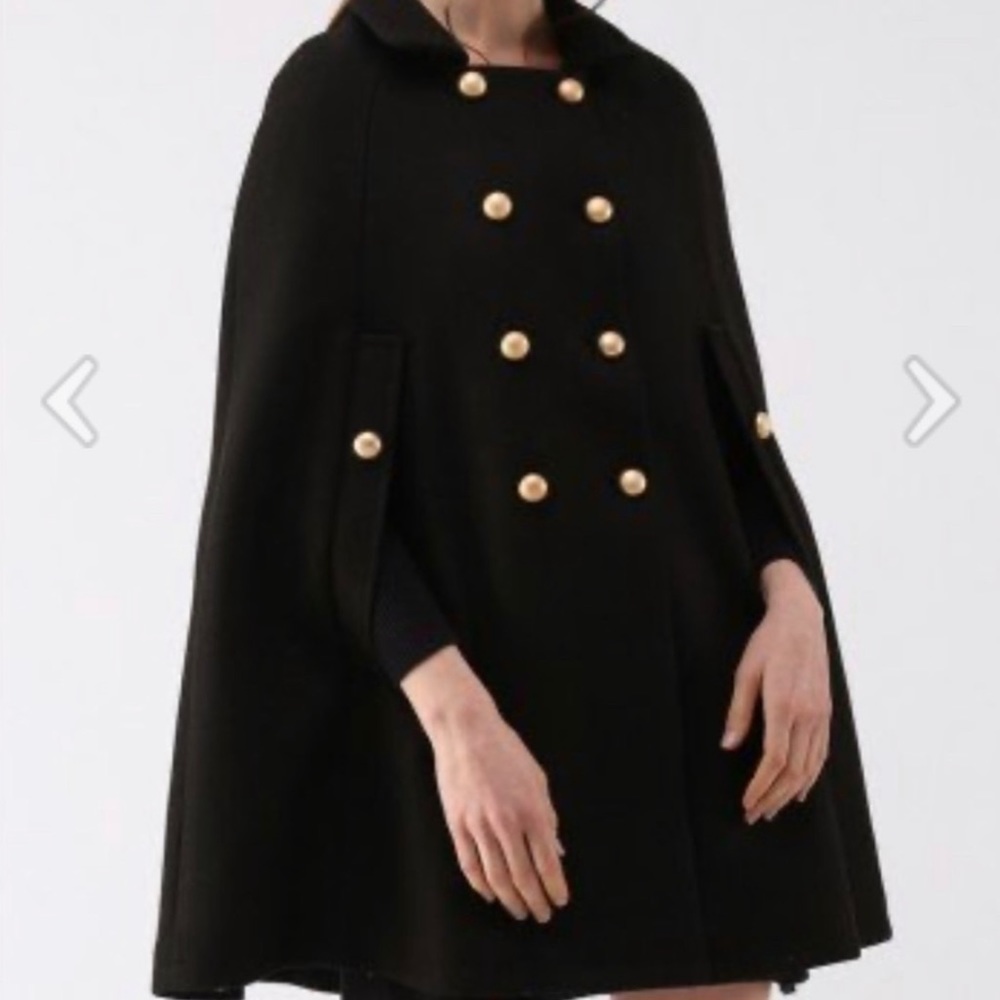 Chicwish Black wool Cape